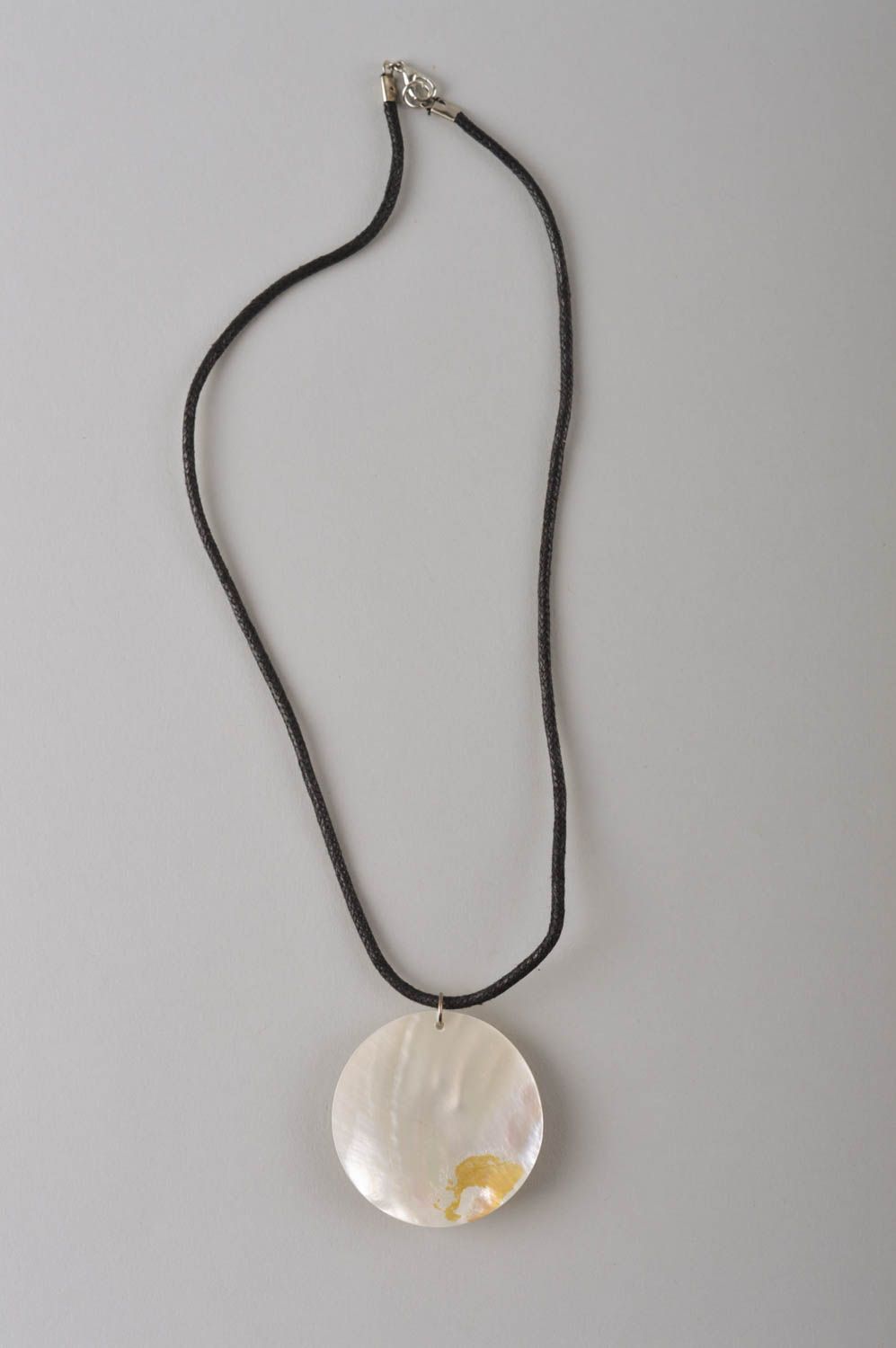 Handmade runder Anhänger Polymer Clay Schmuck Accessoire für Frauen Herz foto 4