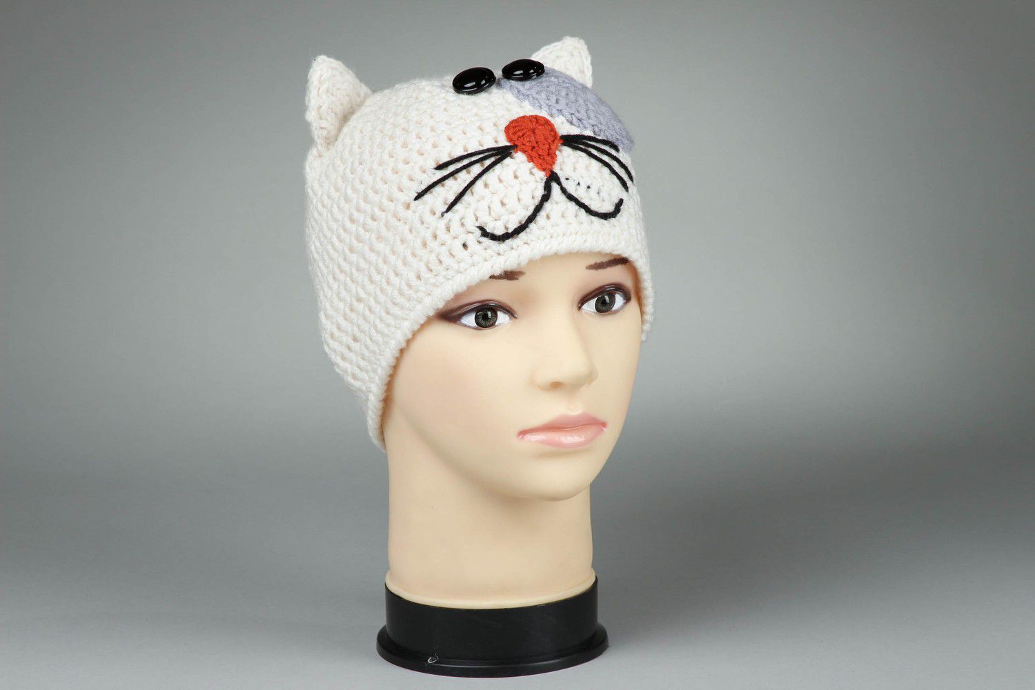 Knitted hat Cat bully photo 2