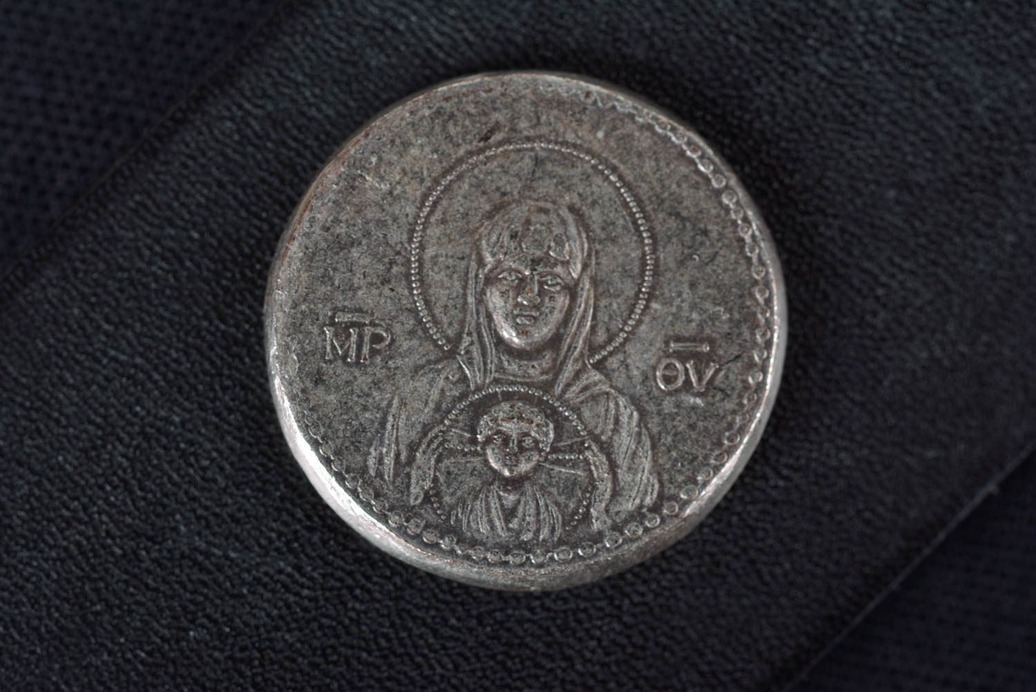 Handmade seltene Münze ausgefallenes Geschenk alte Münze Miliarense Kopie   foto 3