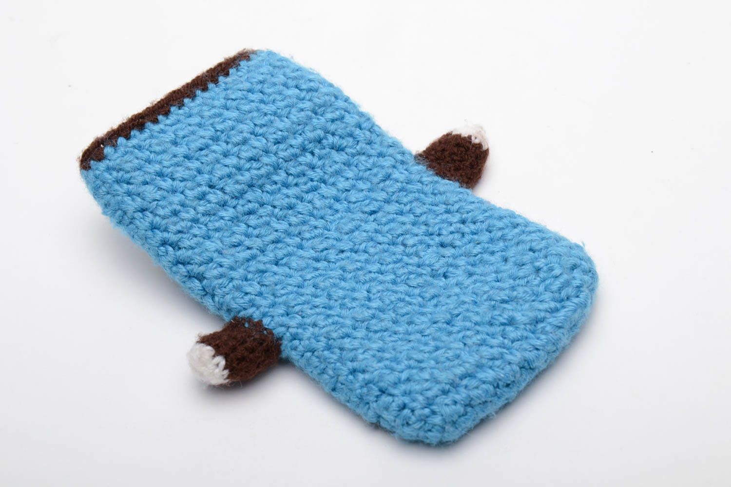 Crochet phone case in the shape of cat photo 3