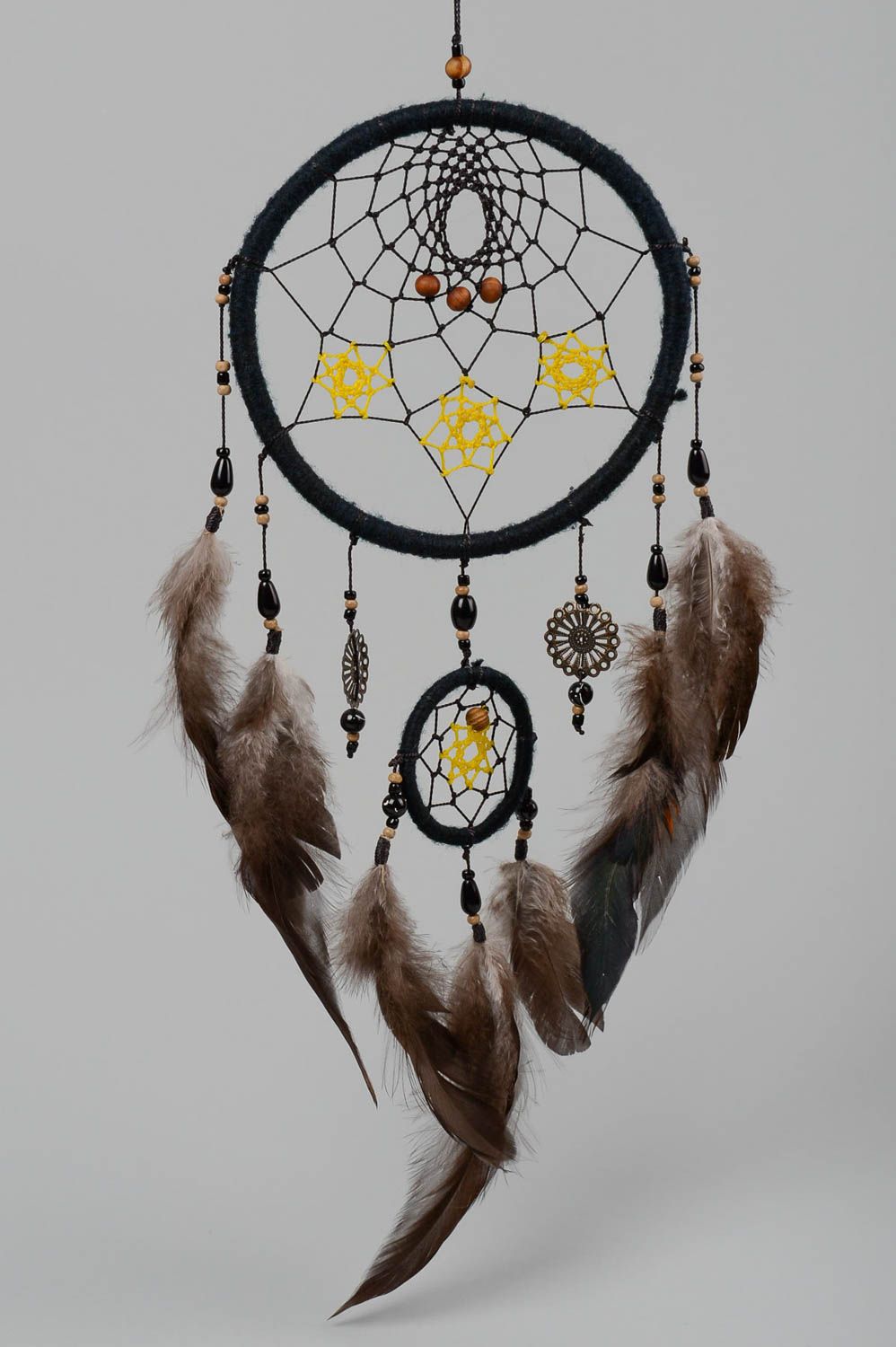 Homemade home decor wall hanging dream catcher for decorative use only photo 2