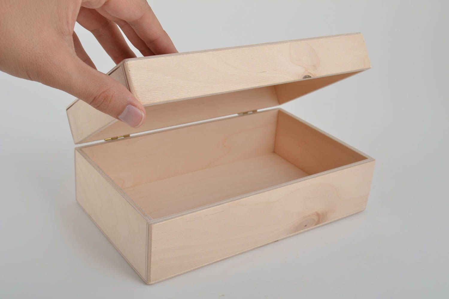 Handmade wooden blank box plywood blank box decoupage blanks gift ideas photo 4