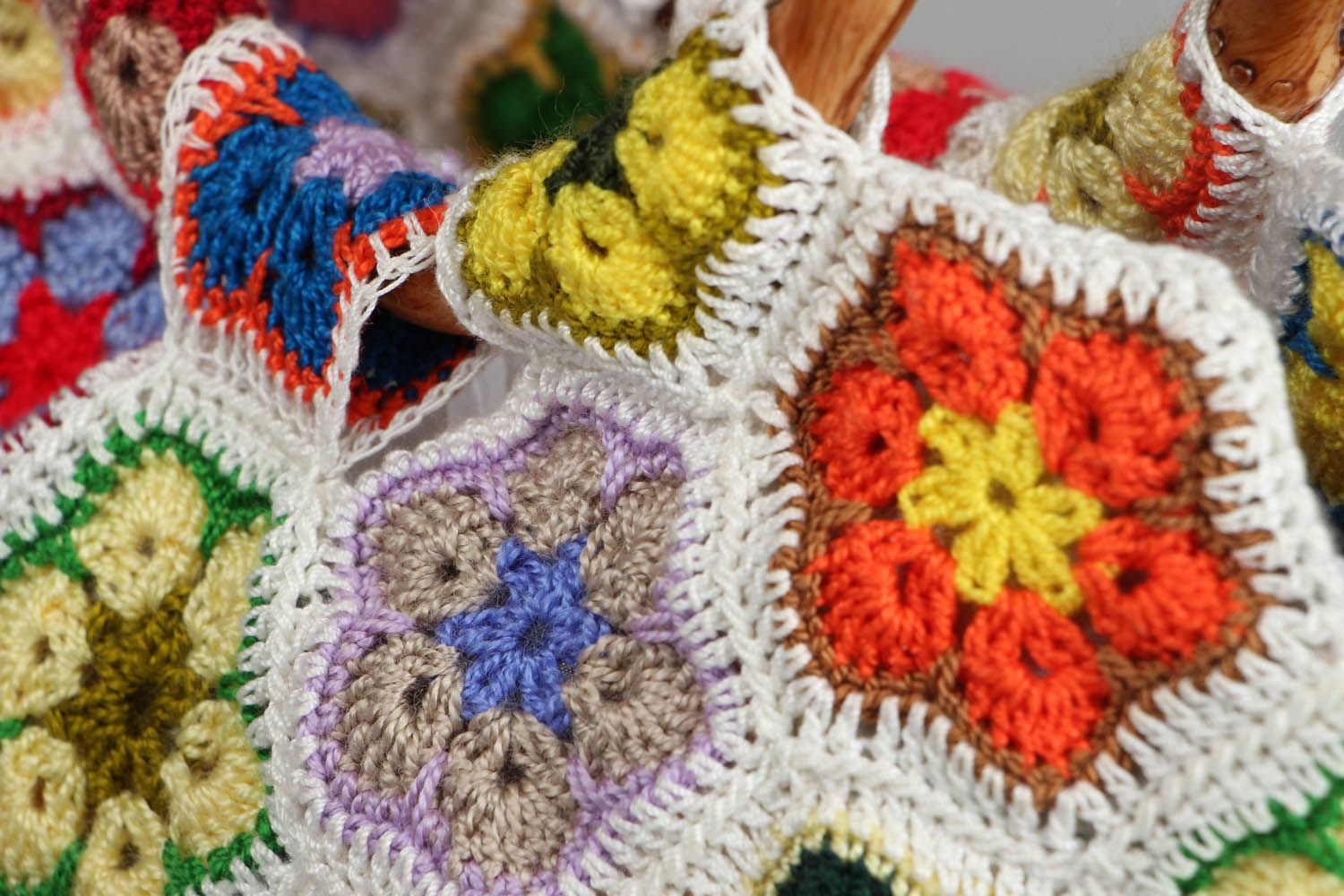 Crochet purse Flower Meadow photo 3