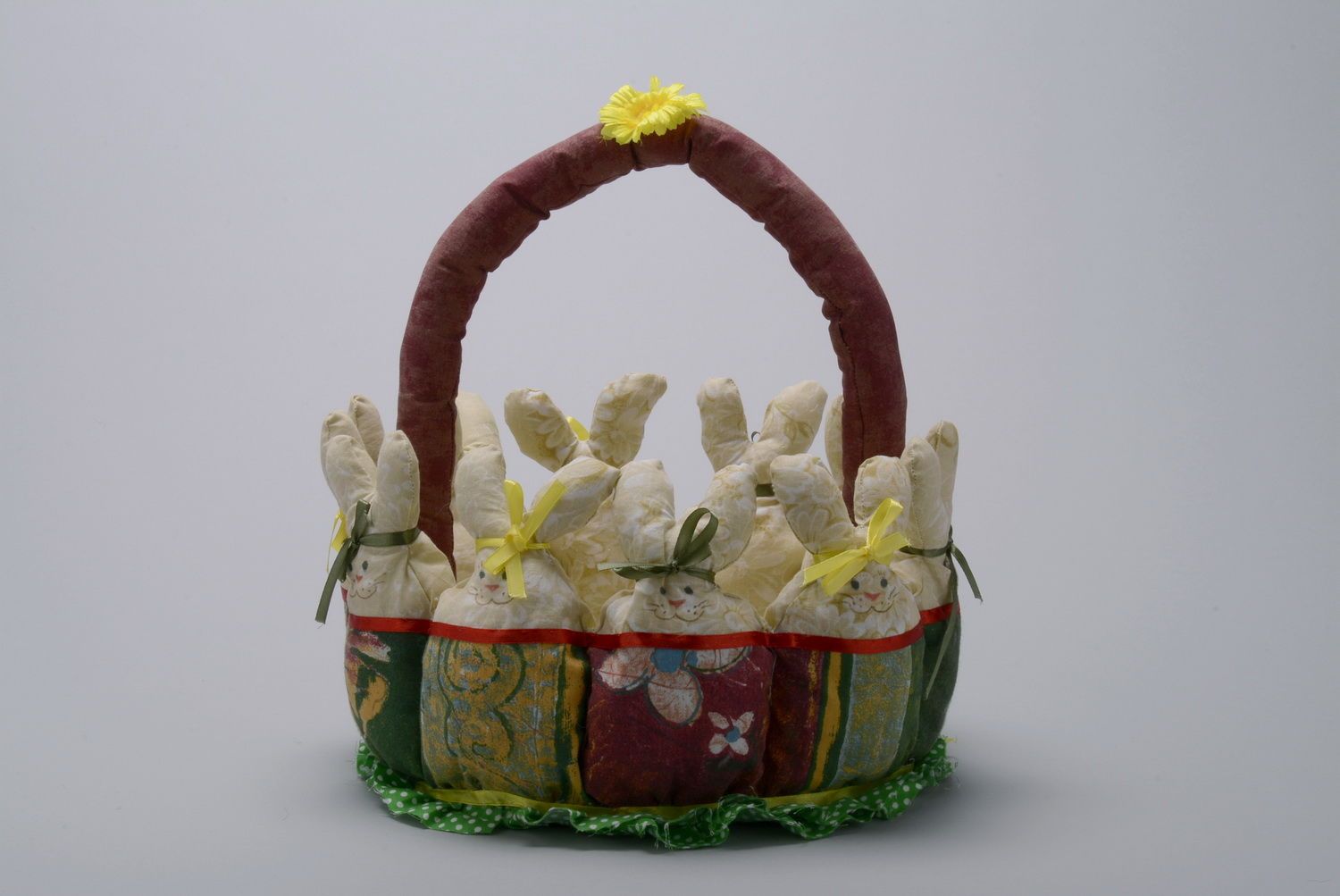 Decorative basket Hares photo 6