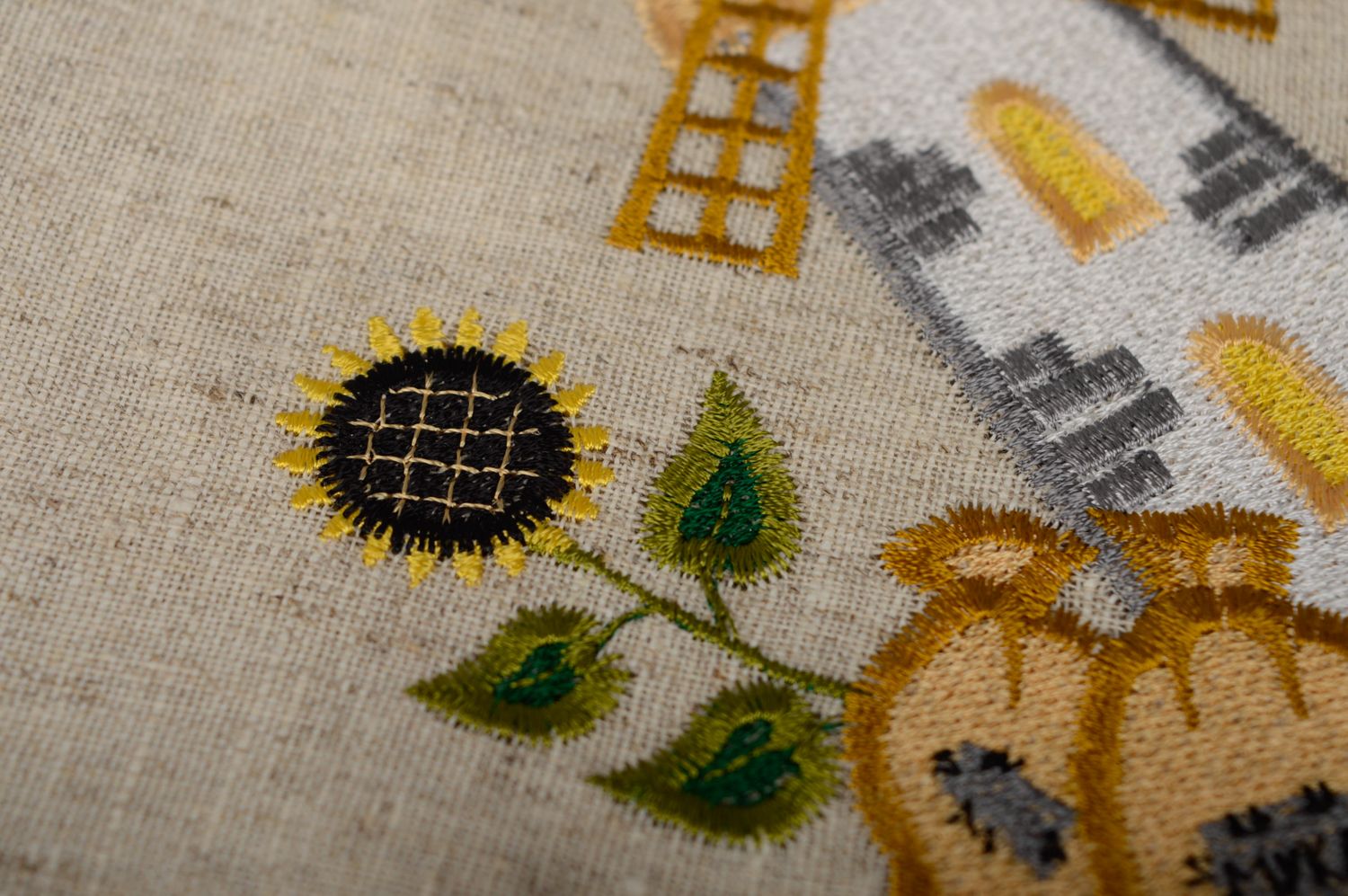 Set of handmade embroidered napkins 6 items photo 4