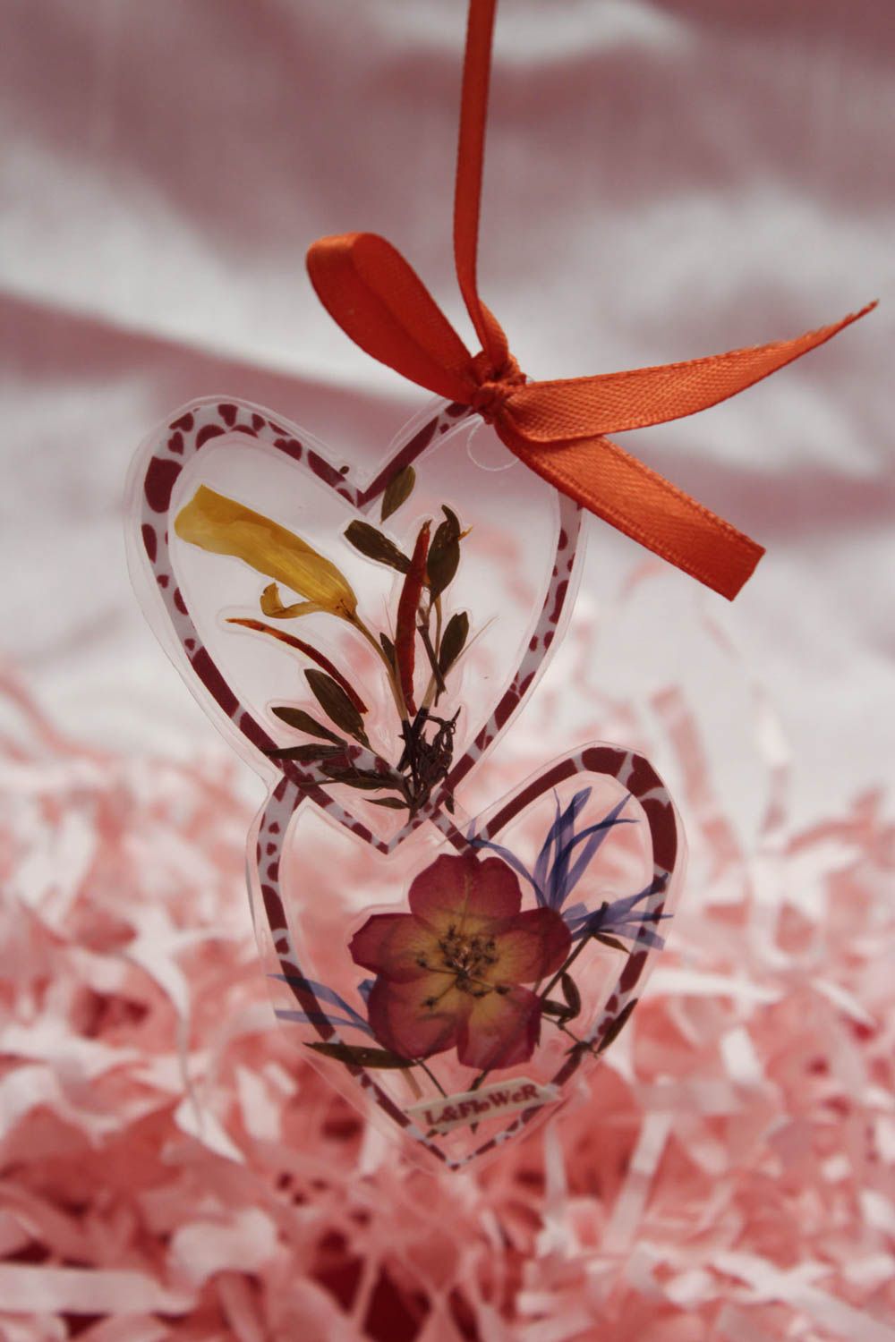 Сердце с цветами ручной работы декор для дома декоративное сердце подвеска фото 1
