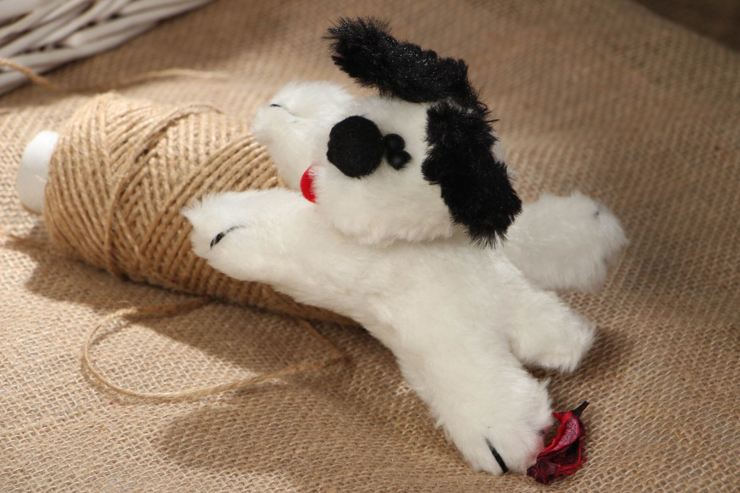 Soft fur toy for a gift Puppy photo 5