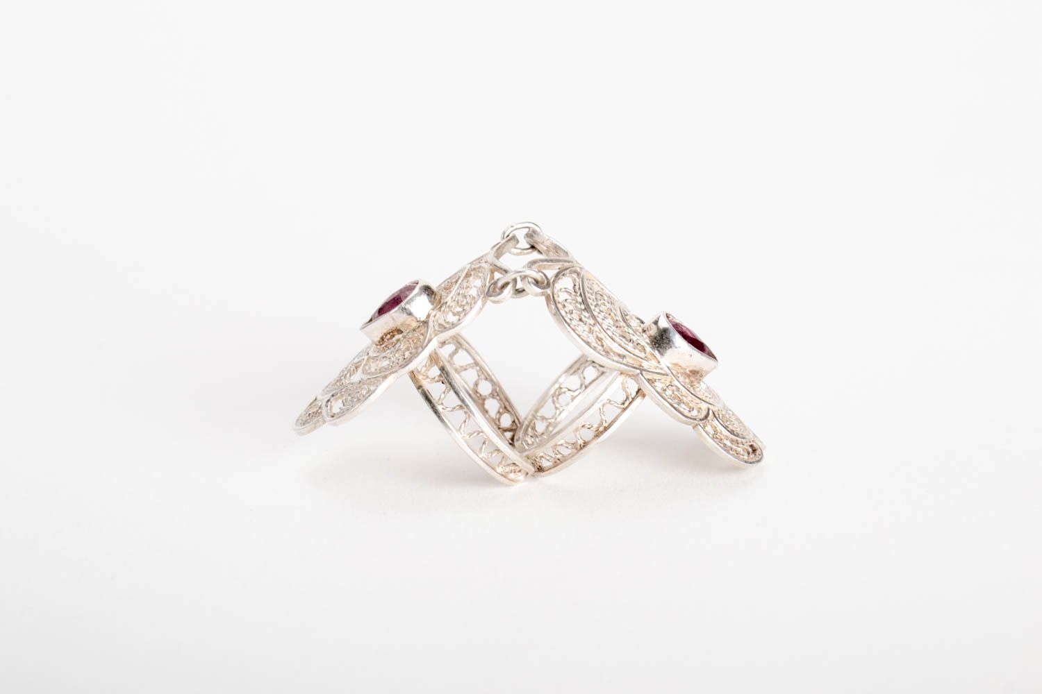 Женские кольца ручной работы кольца из серебра элитная бижутерия кольца с камнем фото 5