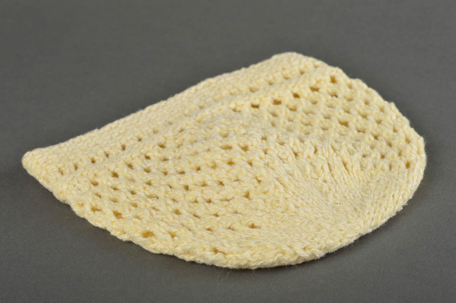 Bonnet chaud fait main Chapeau tricot au crochet citron Vêtement enfant photo 3