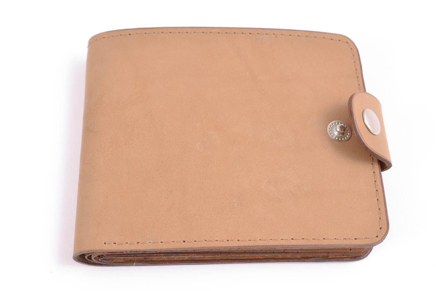 Handmade leather wallet for men photo 3