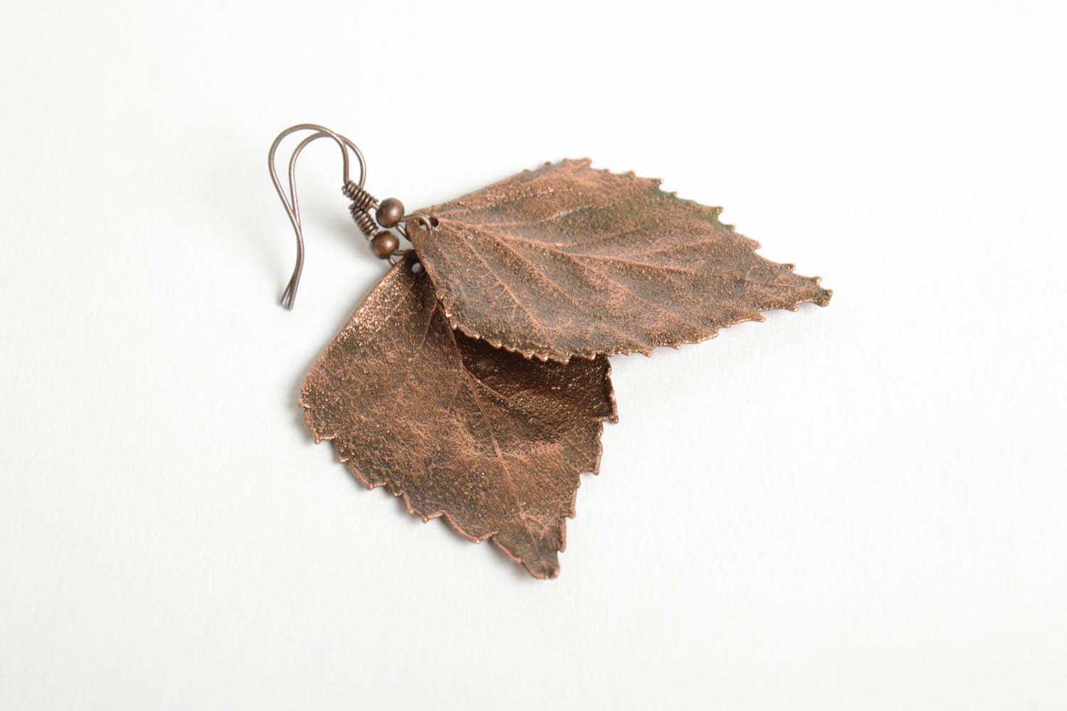 Beautiful handmade copper earrings metal earrings cool jewelry designs photo 4