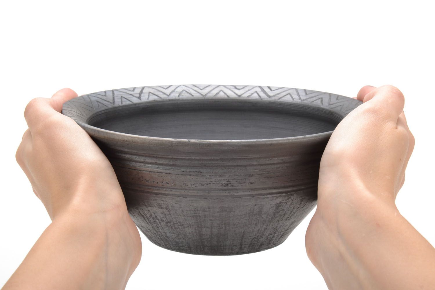 Black smoke ceramic bowl photo 5