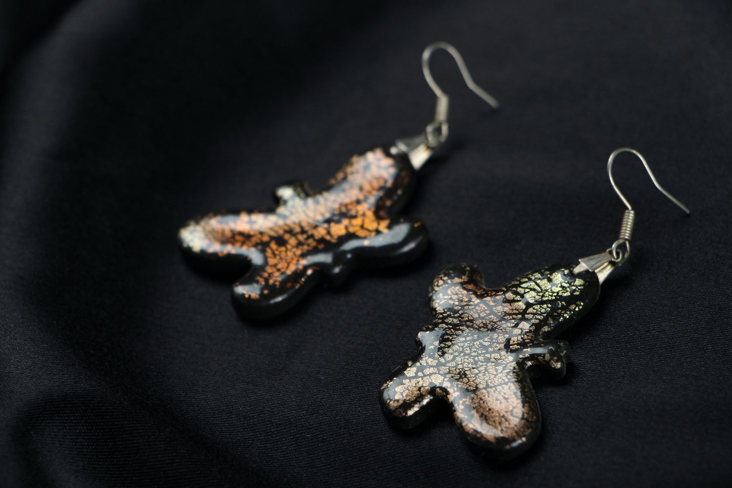Earrings made of polymer clay photo 2