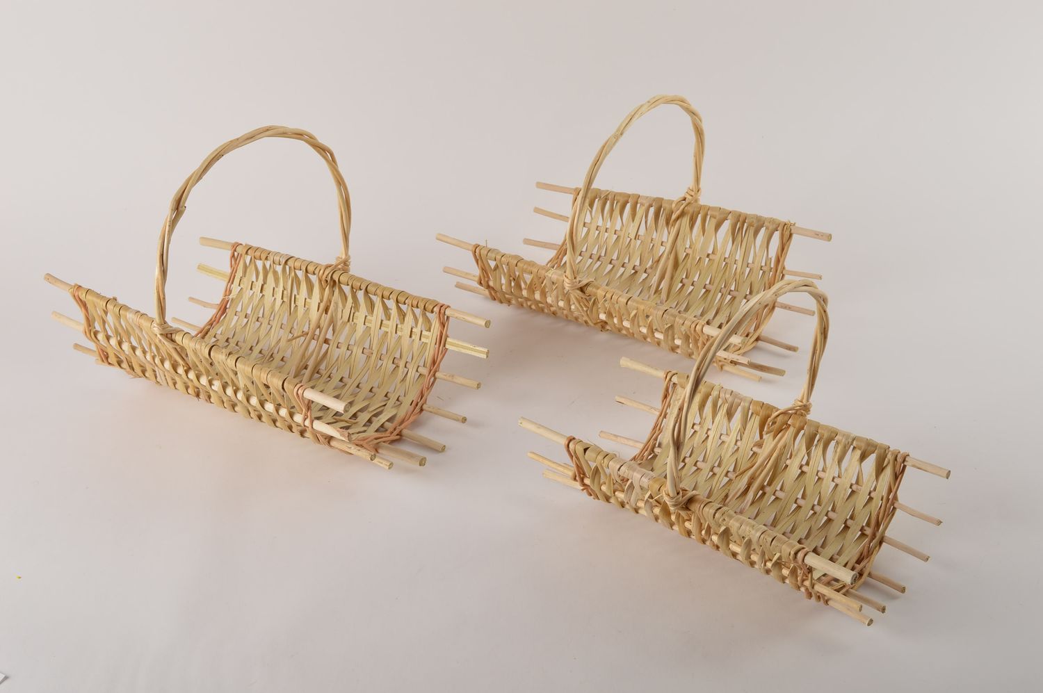 Handmade beautiful decorative baskets 3 stylish woven baskets present for women photo 3