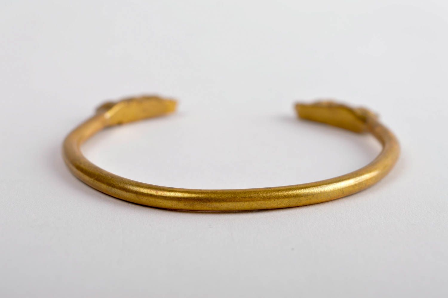 Armband aus Metall Messing Armband Metall Schmuck handmade Armband goldfarbig foto 4