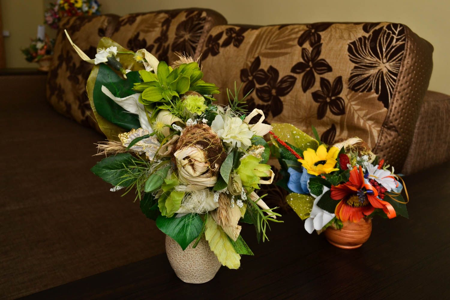 Bouquet artificiale fatto a mano mazzo di fiori decorativi regalo originale foto 1