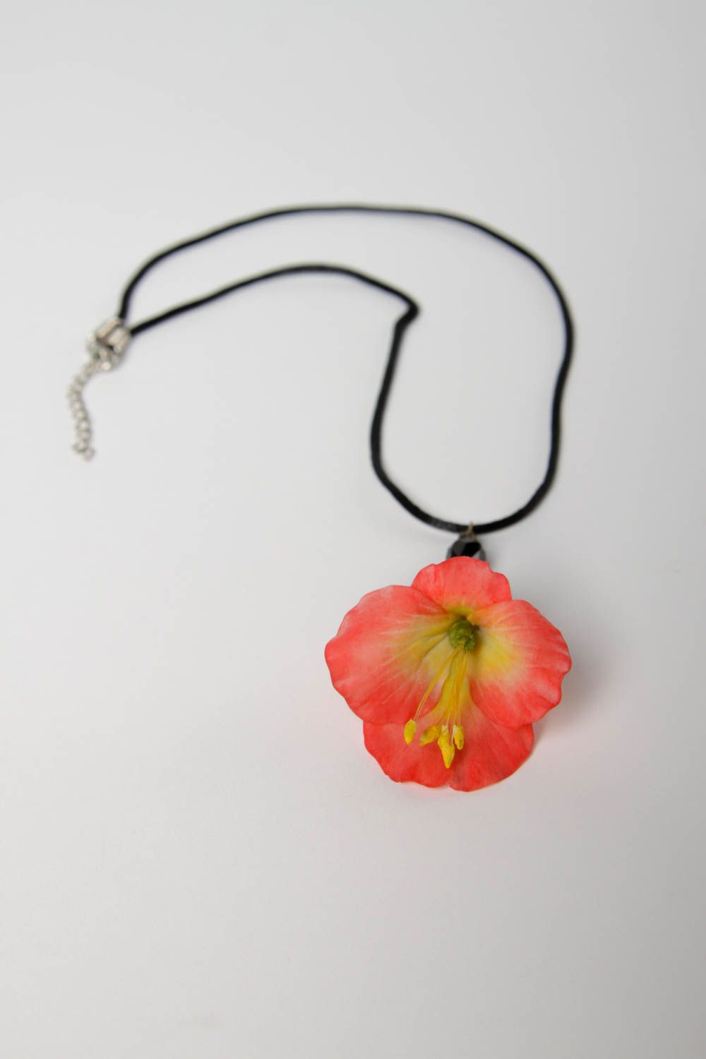 Handmade pendant designer pendant unusual gift ideas clay accessory for girls photo 2