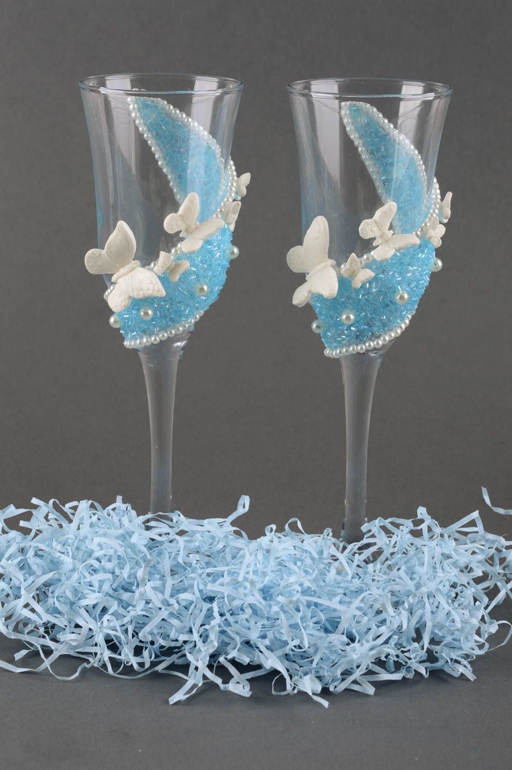 Copas para boda hechas a mano vasos de cristal hermosos regalos para novios foto 6