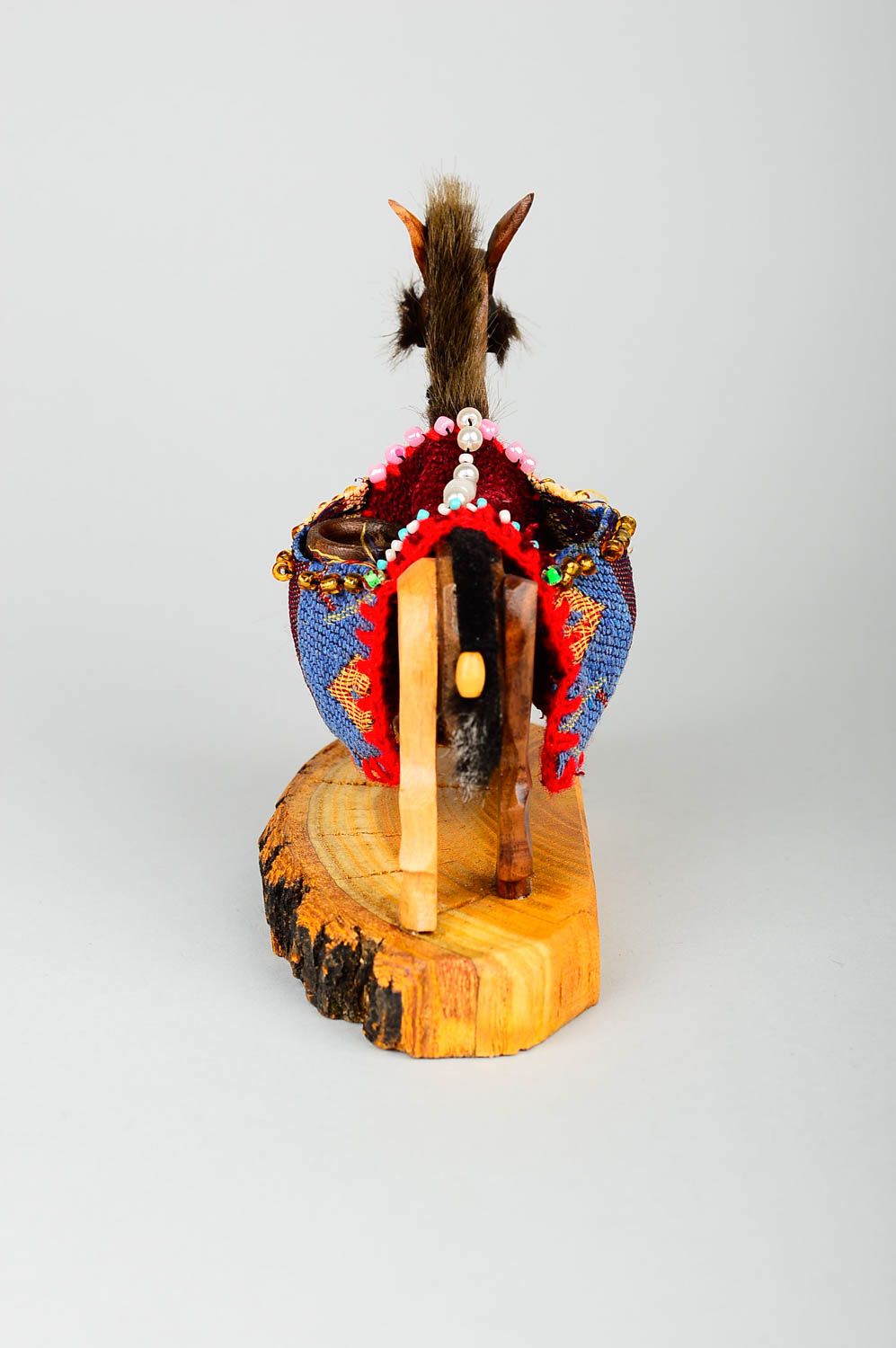 Small handmade wooden figurine modern art wood craft decorative use only photo 4