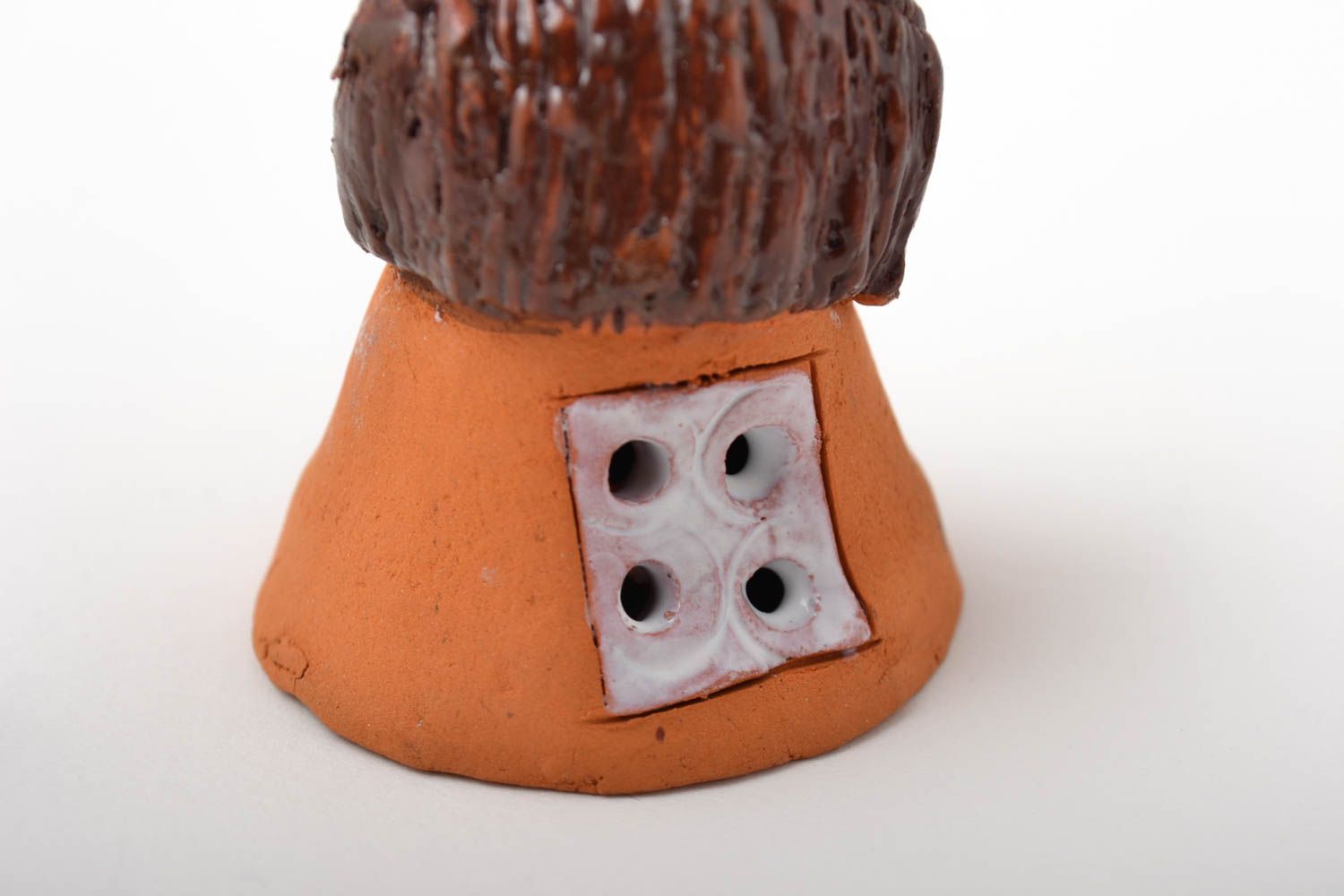 Колокольчики ручной работы авторская керамика два домика сувениры из керамики фото 4