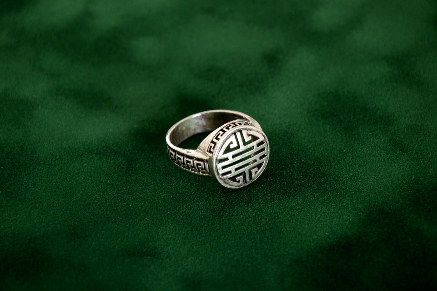Handmade ring designer ring unusual gift for men ring for men silver accessory photo 1