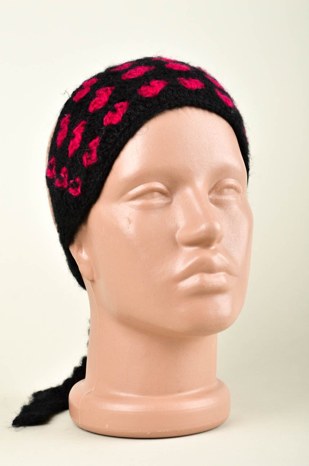 Childrens handmade crochet headband warm headband accessories for girls photo 1