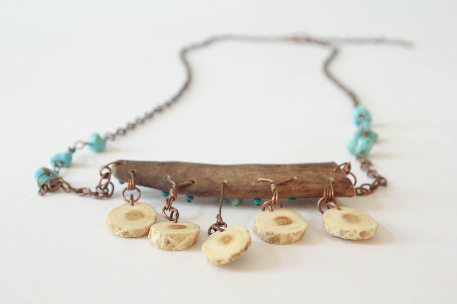 Necklace made ​​of natural antler Ontario photo 4