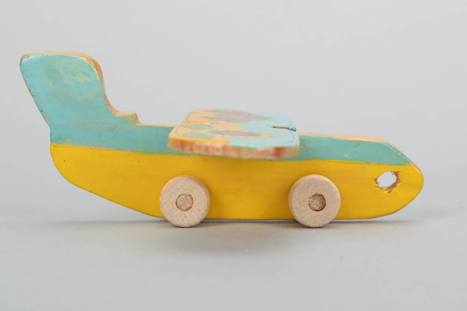 Spielzeug aus Holz Flugzeug foto 4
