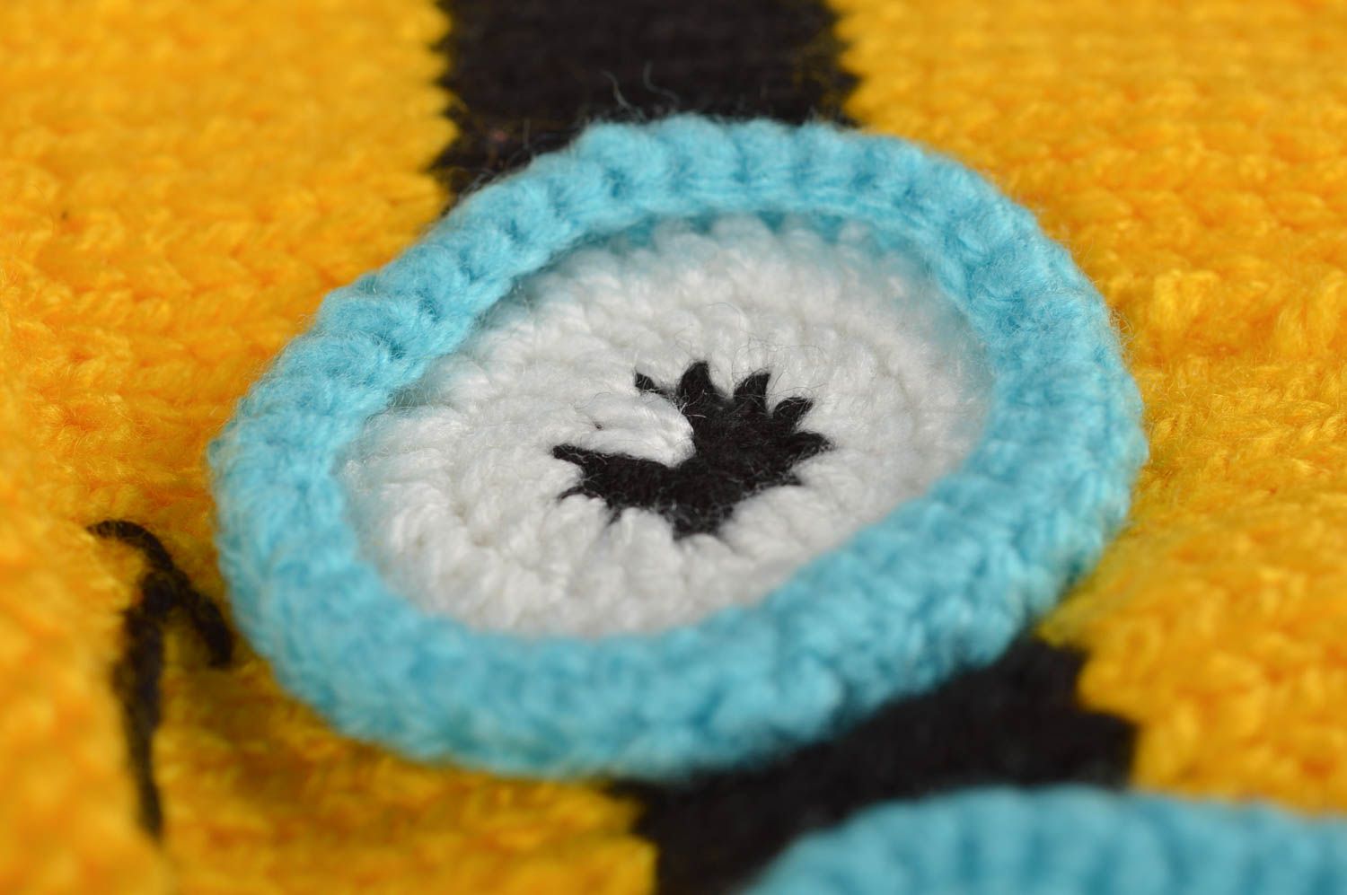 Gorro hecho a mano de hilos de lana ropa infantil regalo original para niños foto 3