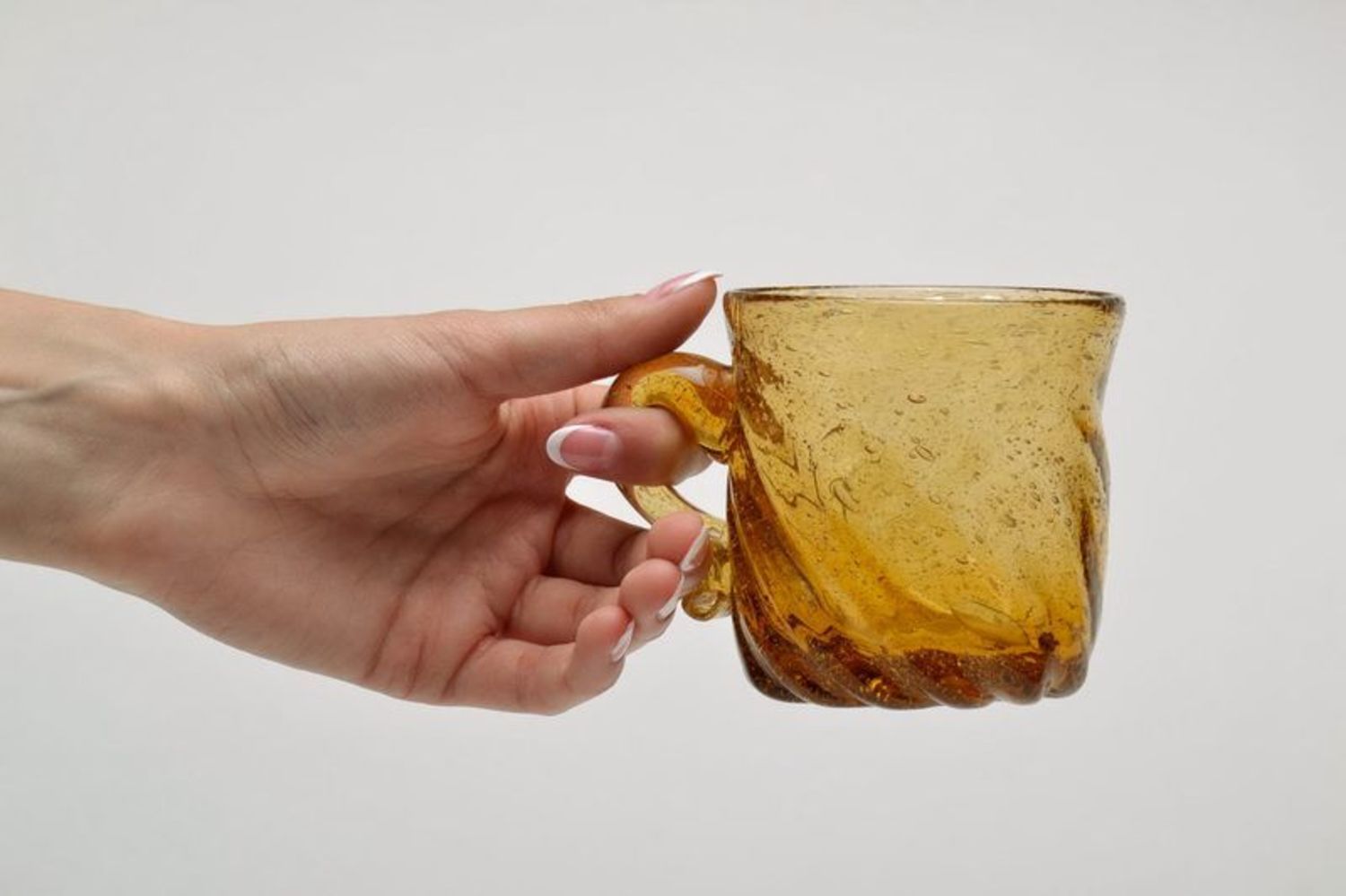 Tasse originale en verre à thé ou café photo 4