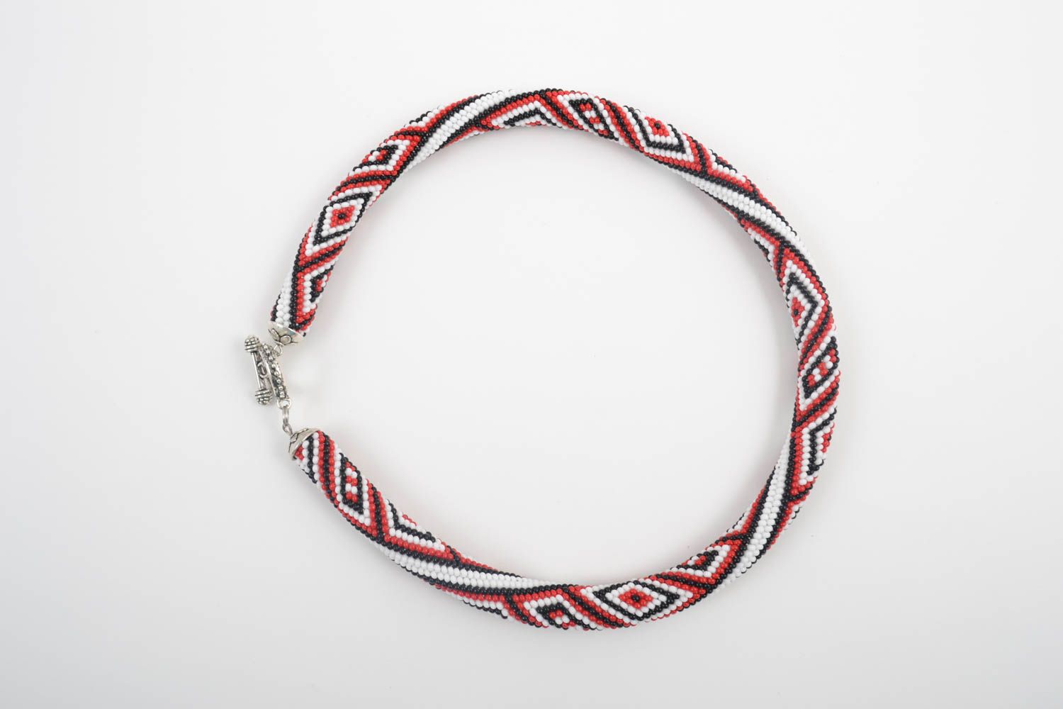 Collar hecho a mano de abalorios checos regalo original collar para mujeres foto 3