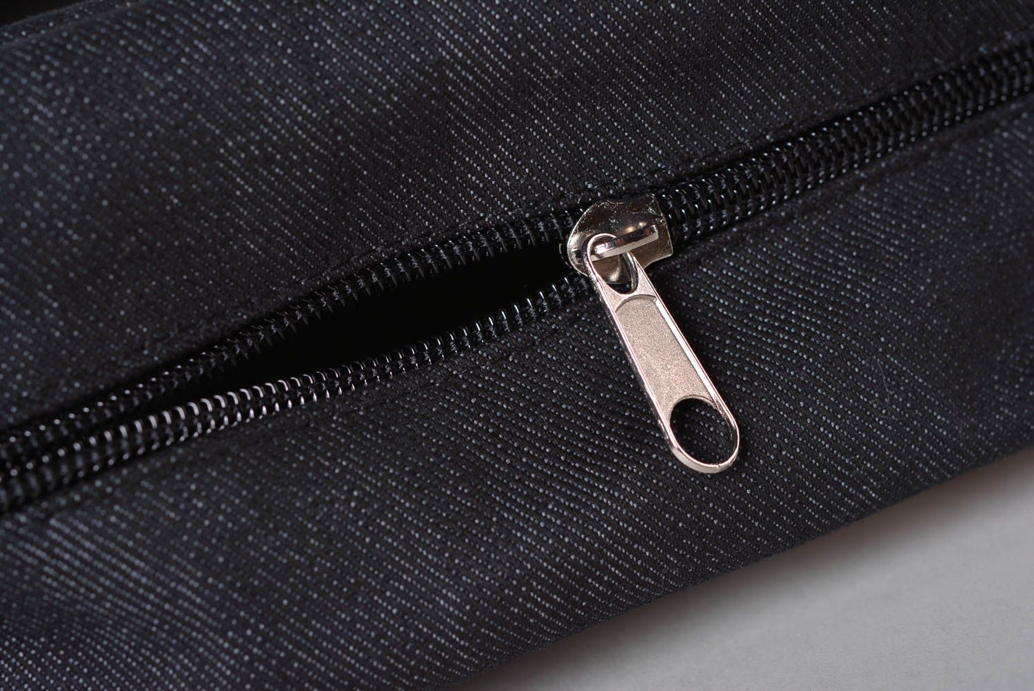Handmade Tasche aus Jeans Mode Accessoire Stofftasche mit Reißverschluss Stadt foto 5