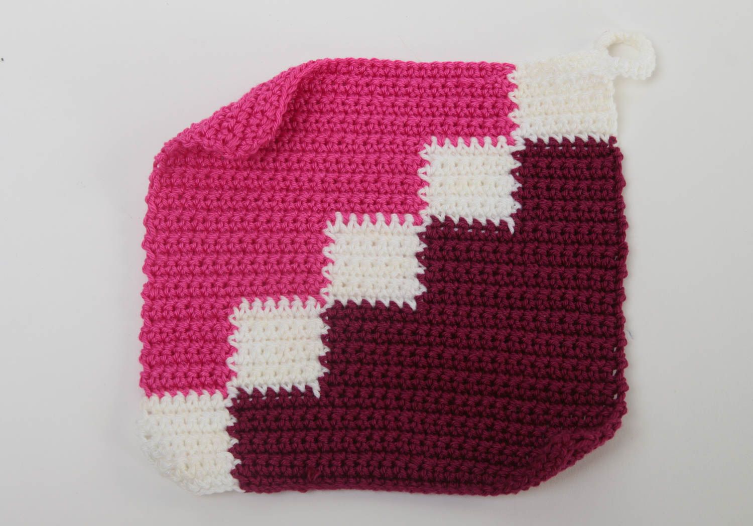 Unusual handmade pot holder crochet potholder kitchen design gift ideas  photo 2