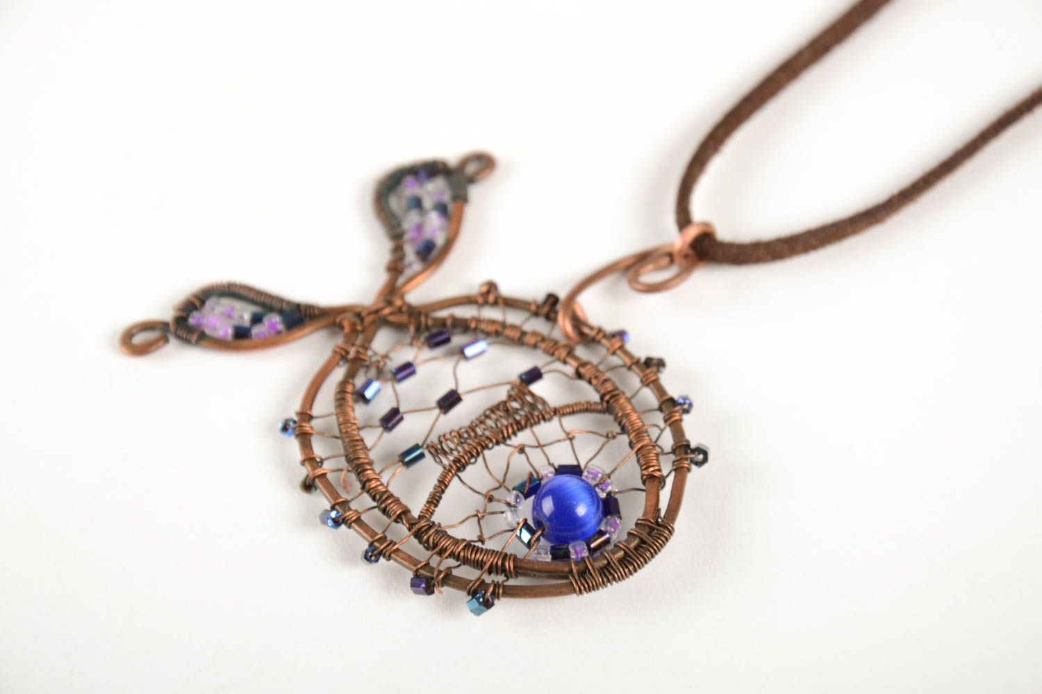 Beautiful handmade wire wrap metal pendant gemstone pendant beautiful jewellery photo 5