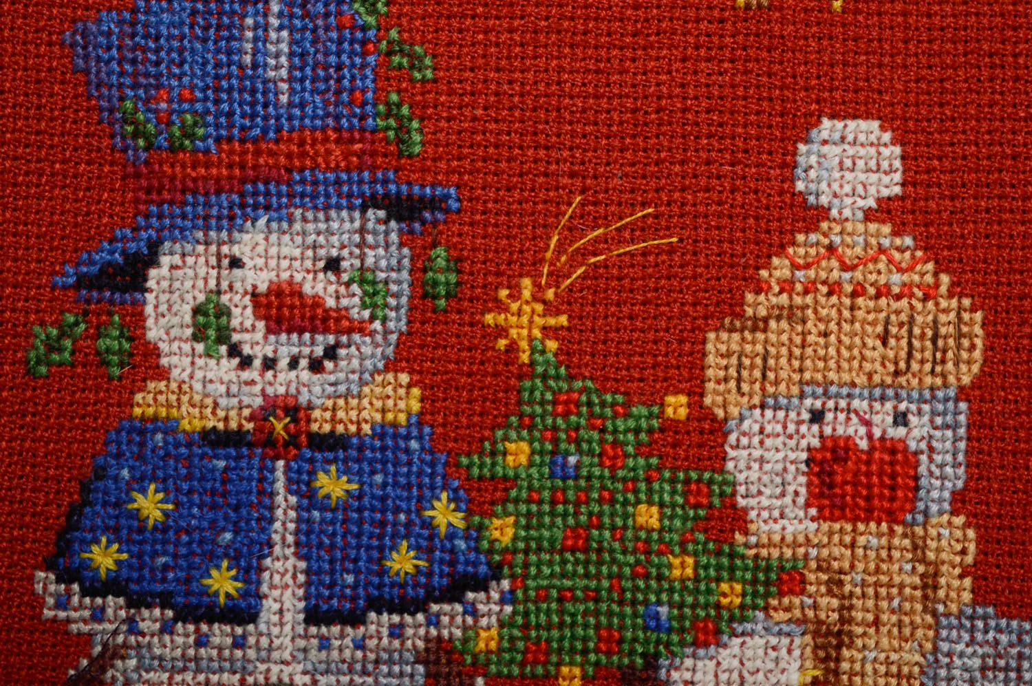 Embroidered picture Christmas photo 4
