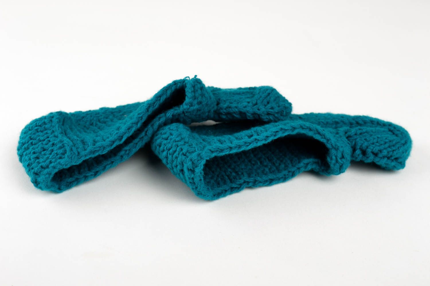Warme Socken schöne Hausschuhe handgestrickte Socken warme Wintersocken blau foto 5