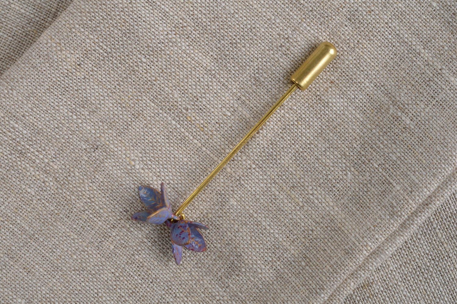 Unusual handmade brooch pin stylish brooch jewelry fashion accessories photo 5