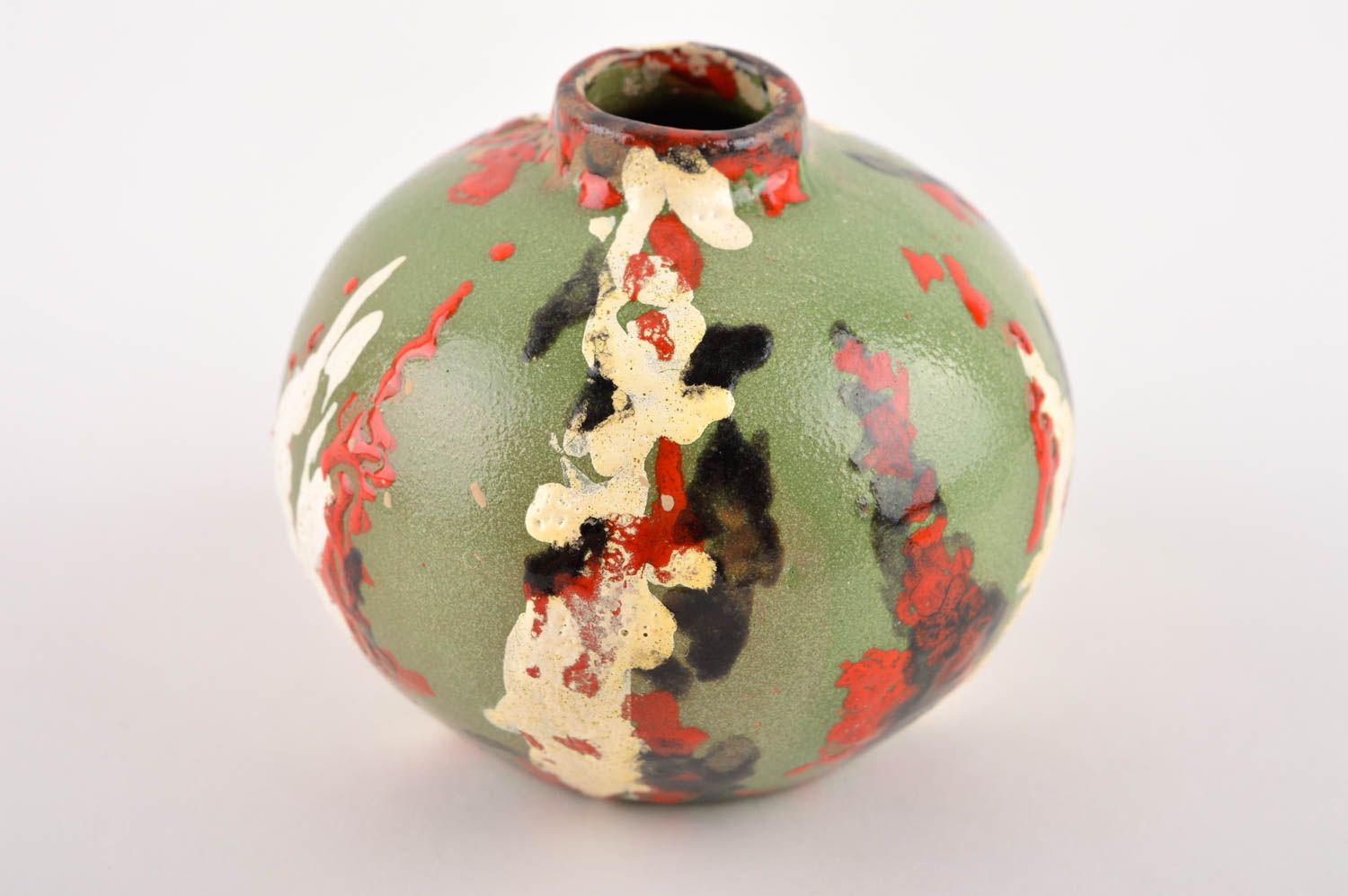 Florero de cerámica artesanal jarrón para decorar decoración de interior foto 2
