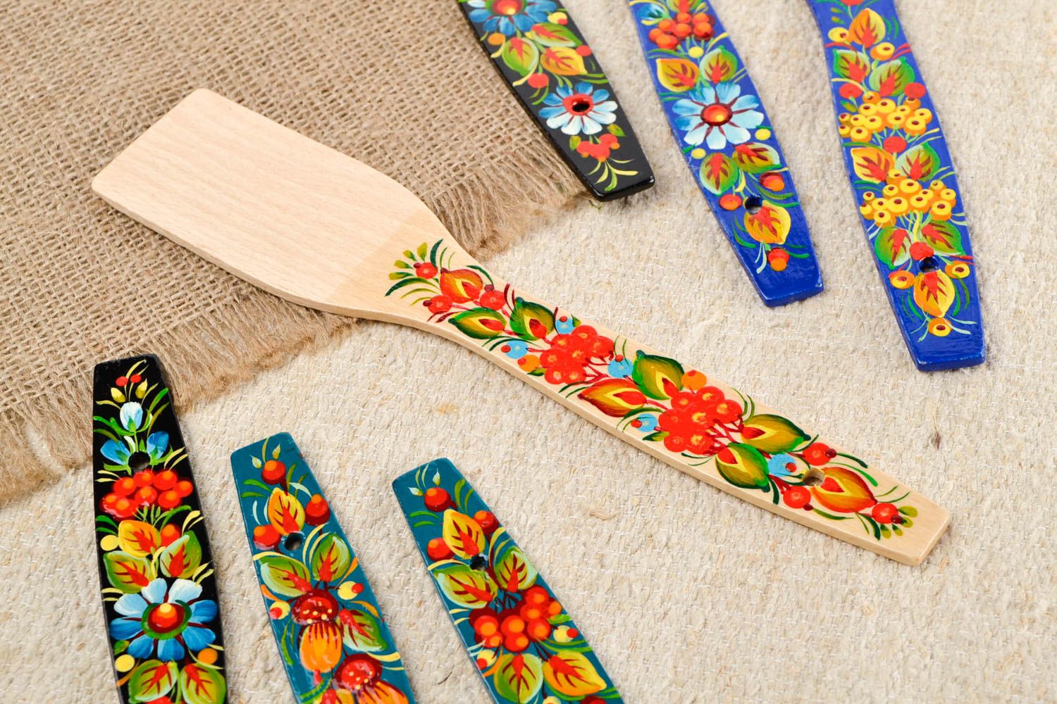 Handmade wooden spatula cooking tools kitchen utensils wood craft ideas photo 1