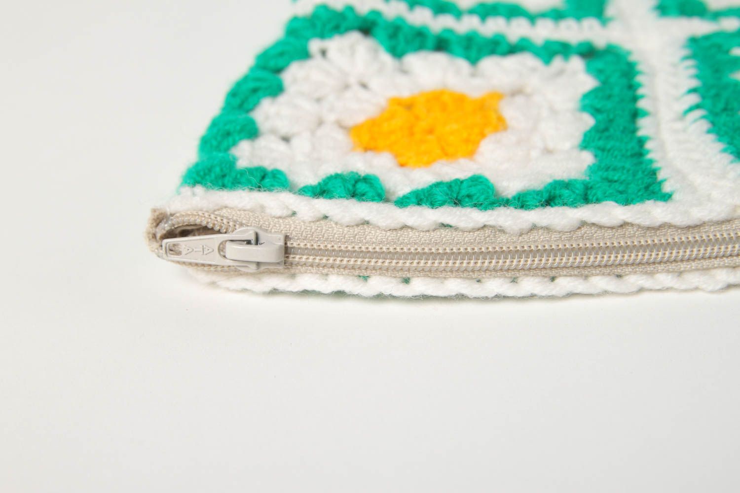 Funda de almohada artesanal tejida con dos agujas ropa de cama regalo para niño foto 5