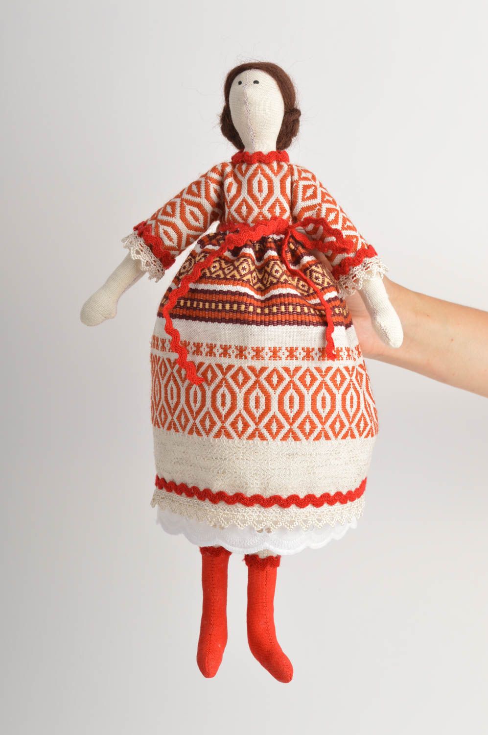 Stoff Spielzeug handmade Puppe aus Stoff Designer Geschenk Kinder Puppe schön foto 4