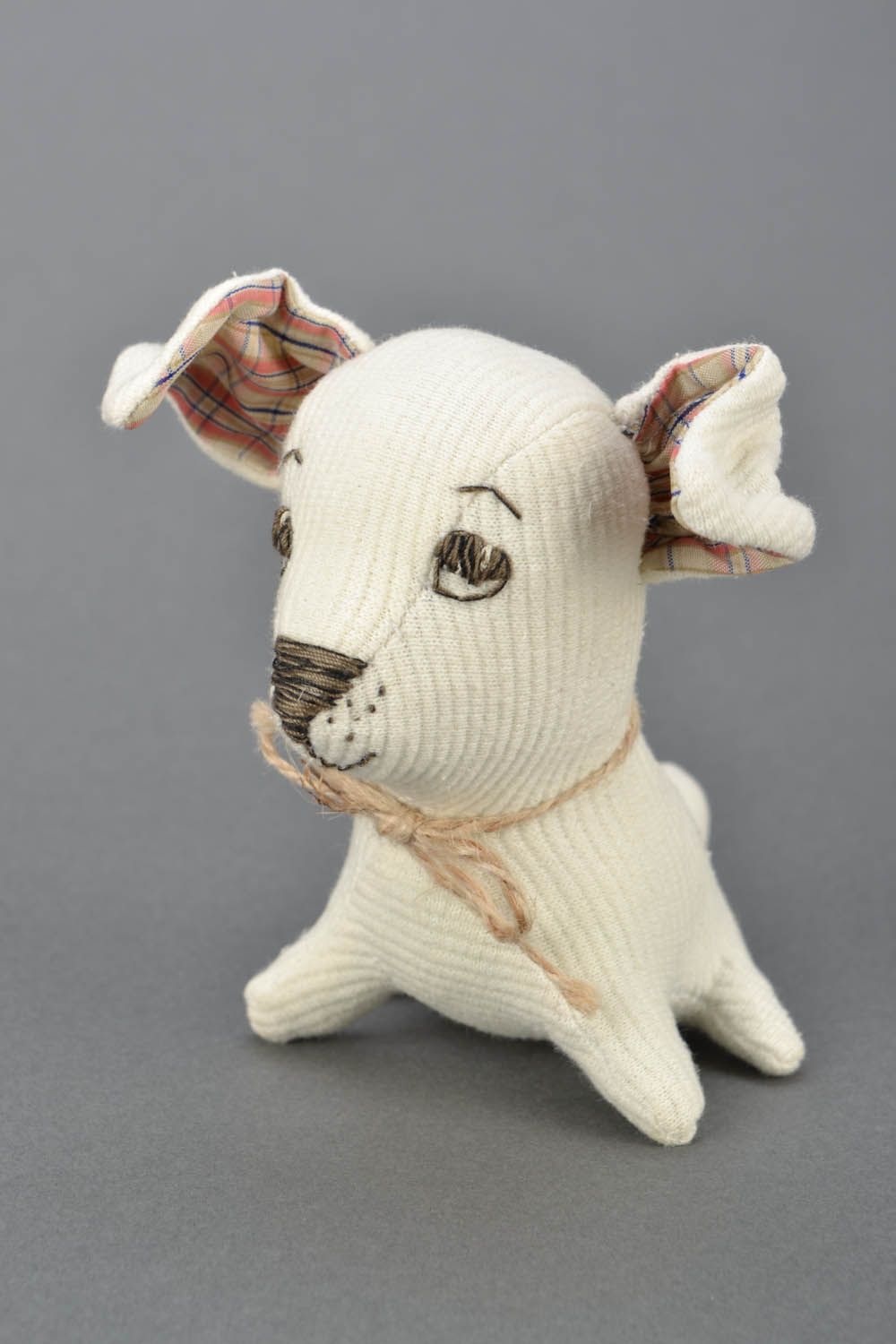 Brinquedo macio feito de algodão cachorro foto 3