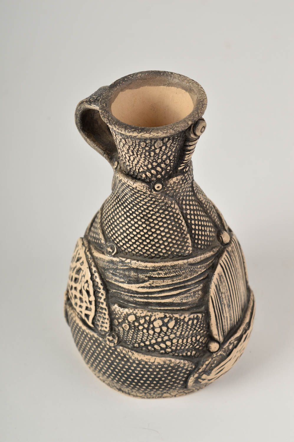 Керамическая ваза для цветов ручной работы красивая ваза декор для дома фото 2
