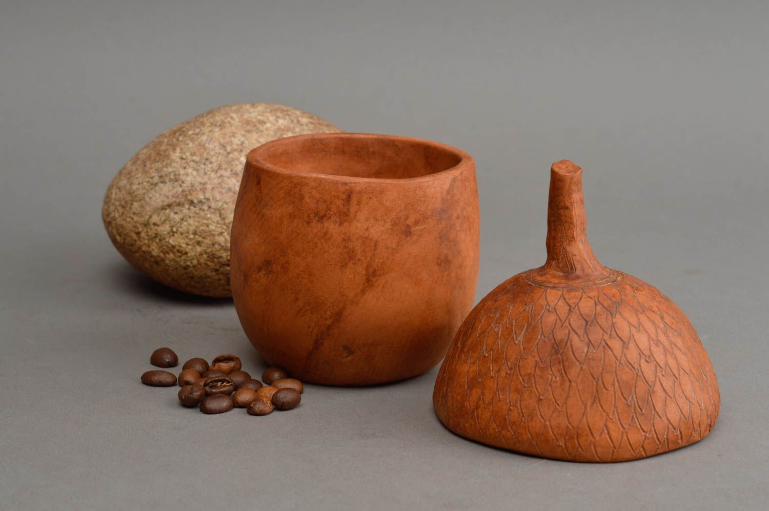Beautiful handmade ceramic spice pot clay pot dry goods keeping ideas  photo 1