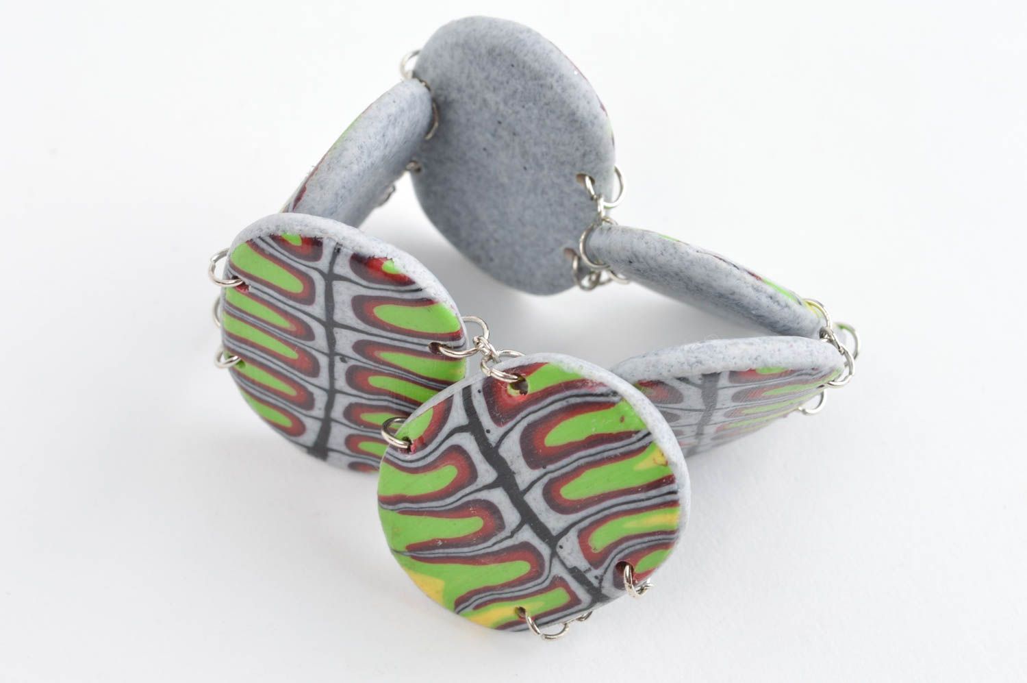 Unusual handmade plastic bracelet wrist bracelet designs artisan jewelry photo 3