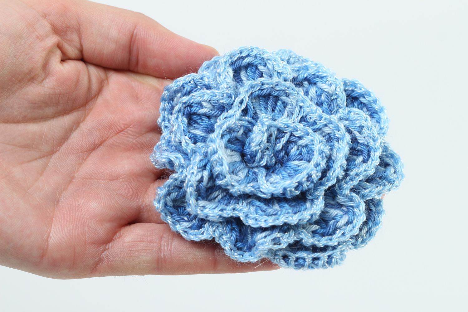Handmade flower art supplies crochet flower diy products accessories for jewelry photo 5
