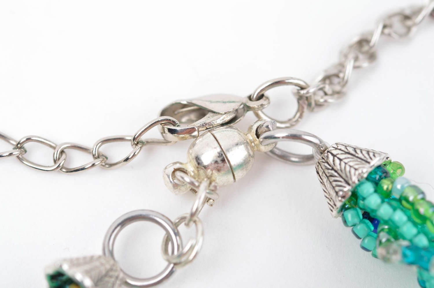 Handmade jewelry set fashion necklace wrist bracelet beaded jewelry gift for her photo 4