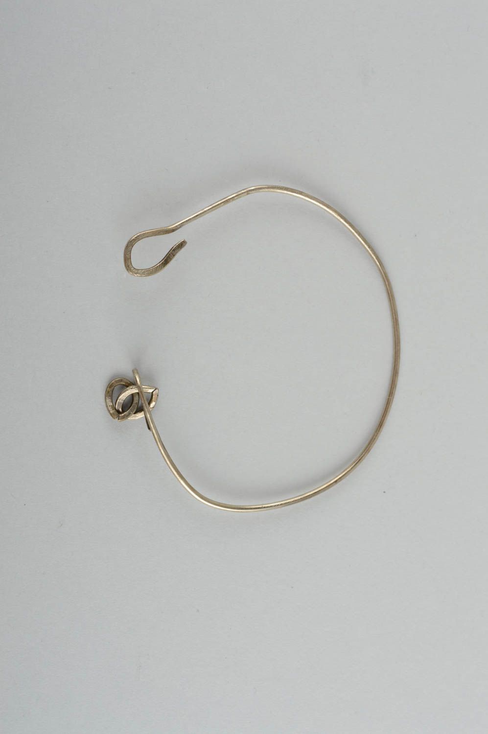 Bracciale in metallo fatto a mano accessorio originale braccialetto donna foto 4