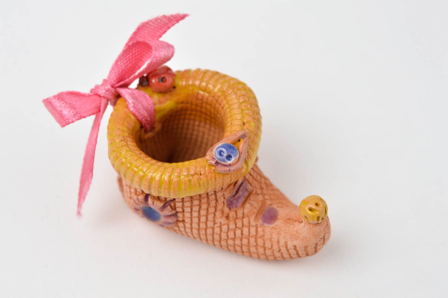 Figura artesanal con forma de bota souvenir original elemento decorativo foto 4