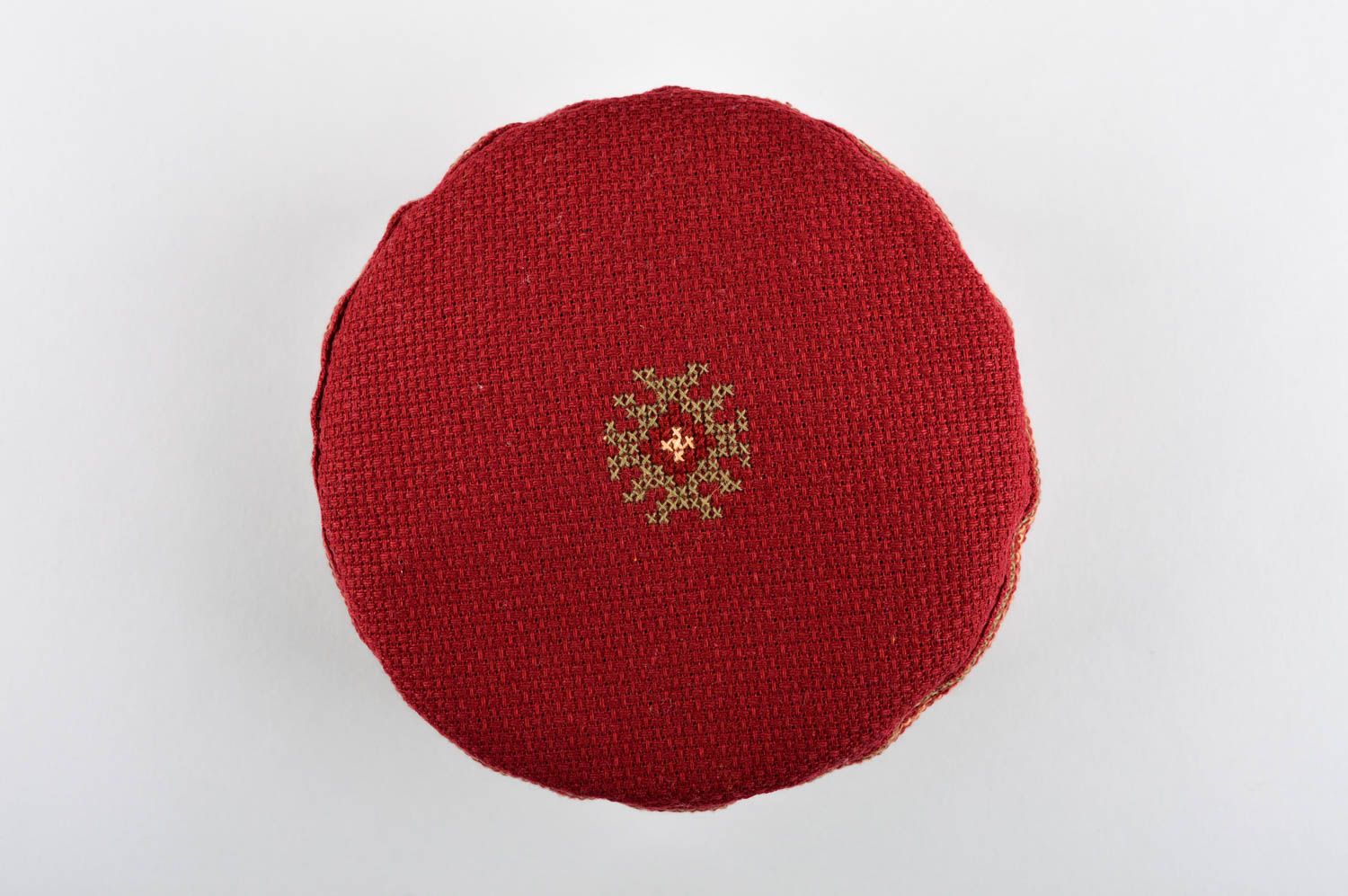 Grelle Stoff Mütze handmade Mütze für Männer in Rot modisches Accessoire foto 5